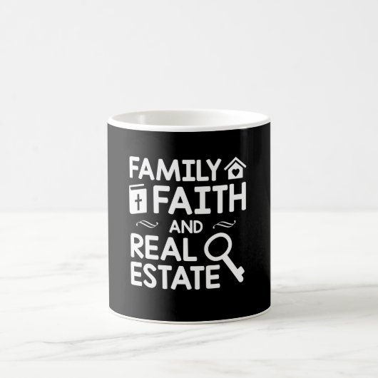 Mug Immobiliers de foi chrétienne de famille d'agent (Centre)