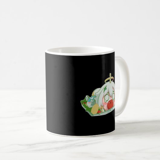 Mug Impact sur les aliments d'urgence Genshin Paimon (Devant droit)