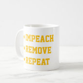 Mug Impeach Mettre fin Répéter (Devant gauche)