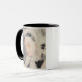 Mug Impératrice Eugénie (craie noire et rouge) (Devant gauche)