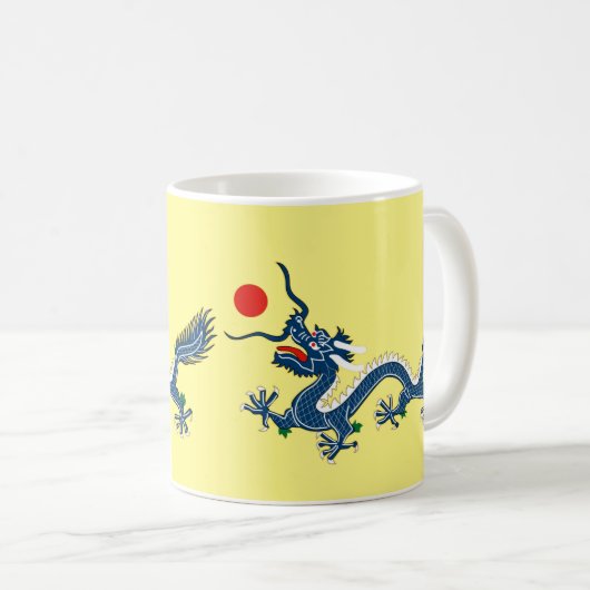 Mug Imperial Blue Dragon Asie Drapeau Culture Design (Devant droit)