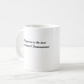 Mug Impertinent - le bonheur est l'amour d'un Pomera (Devant gauche)