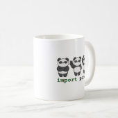 Mug importer des pandas (Devant droit)
