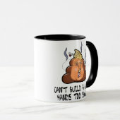 Mug Impossible de construire un mur mains trop petites (Devant droit)