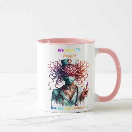 Mug Impossible de réparer l'esprit Médicale surréalist (Droite)