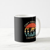 Mug Impossible de toucher cette vie de cactus | Devis (Devant droit)