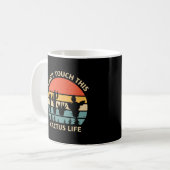 Mug Impossible de toucher cette vie de cactus | Devis (Devant gauche)