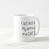 Mug Impossible de travailler Humour de pêche (Devant droit)