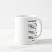 Mug Impossible N'Est Rien, Gym, Hustère, Succès, Grind (Devant droit)