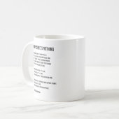 Mug Impossible N'Est Rien, Gym, Hustère, Succès, Grind (Devant gauche)