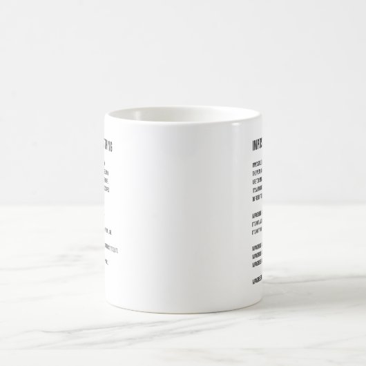 Mug Impossible N'Est Rien, Gym, Hustère, Succès, Grind (Centre)