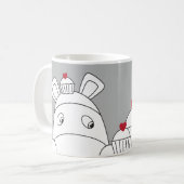 Mug Impossimals® pur - grand gris (Devant gauche)