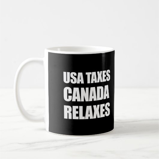 Mug Impôts des États-Unis Canada (Gauche)
