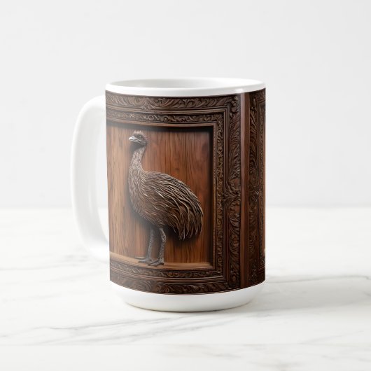 Mug Impression 3d Wood Australian Emu (Devant gauche)