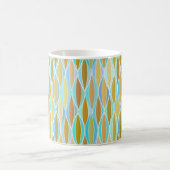 Mug Impression à ruban du milieu du siècle - blues et  (Centre)