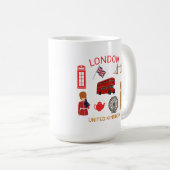 Mug Impression à thème de voyage à Londres (Devant droit)