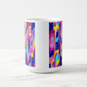 Mug Impression Abstraite colorée avec points amusants (Centre)