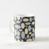 Mug Impression abstraite de cercles à pois rétro vinta (Devant gauche)