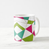 Mug Impression abstraite de triangles géométrie mode (Devant droit)