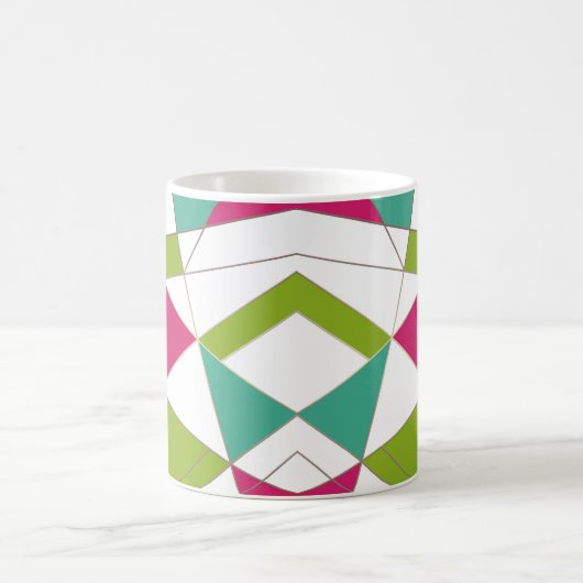 Mug Impression abstraite de triangles géométrie mode (Centre)