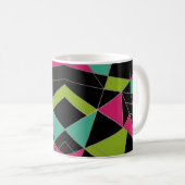 Mug Impression abstraite de triangles géométrie mode (Devant droit)