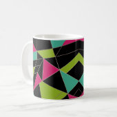 Mug Impression abstraite de triangles géométrie mode (Devant gauche)