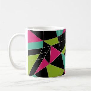 Mug Impression abstraite de triangles géométrie mode
