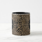 Mug Impression Animale Taches de Léopard Noir & Brun N (Centre)