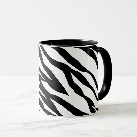 Mug Impression animale - zèbre (Devant droit)