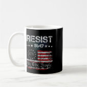 Mug Impression anti-Trump 47 86 47 Impression du drape (Gauche)