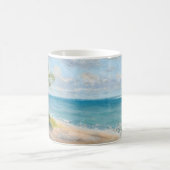 Mug Impression artistique de plage matinale côtière se (Centre)