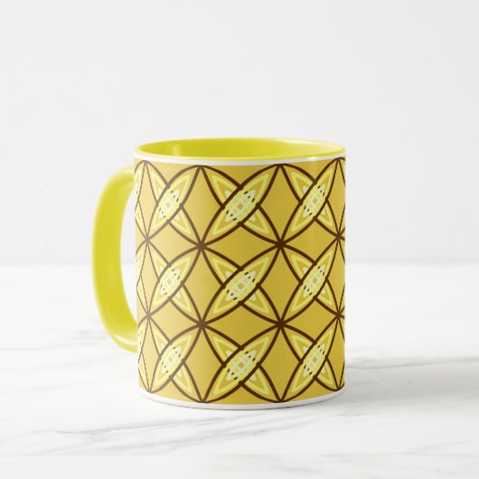 Mug Impression atomique moderne du milieu du siècle -  (Devant gauche)