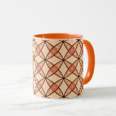 Mug Impression atomique moderne du milieu du siècle -  (Devant droit)