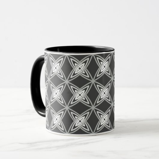 Mug Impression atomique moderne du milieu du siècle -  (Devant gauche)