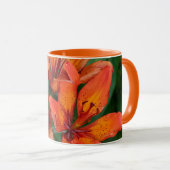 Mug Impression botanique d'hémérocalle, Photographie c (Devant droit)