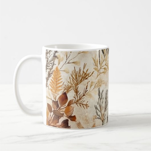 Mug Impression botanique esthétique d'automne conforta (Gauche)