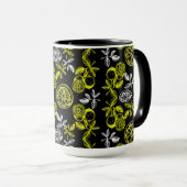 Mug Impression botanique vintage de citron agrume (Devant droit)