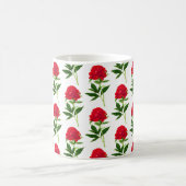 Mug Impression Botanique vintage, Peine Rouge Profonde (Centre)