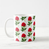 Mug Impression Botanique vintage, Peine Rouge Profonde (Gauche)