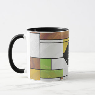 Mug Impression Brown jaune vert