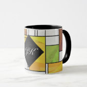 Mug Impression Brown jaune vert (Devant droit)