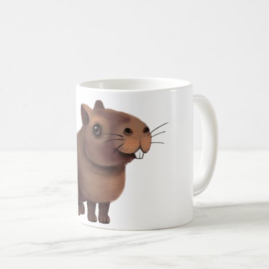 Mug Impression Capybara mignonne. (Devant droit)