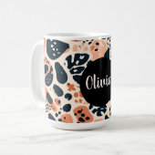 Mug Impression d'animal personnalisée Guépard Léopard (Devant gauche)