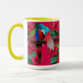 Mug Impression d'Ara bleu et or (Gauche)