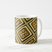 Mug Impression d'architecture verte et Brown (Devant droit)