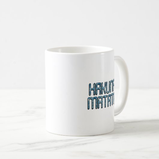Mug Impression d'art 3D Hakuna Matata (Devant droit)