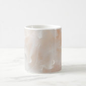 Mug Impression d'art abstrait floral rose carmin | Dou (Centre)