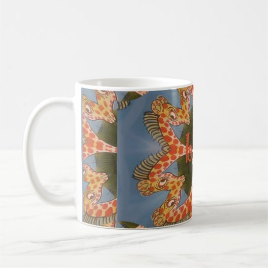 Mug Impression d'art Abstrait Giraffe (Gauche)