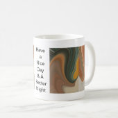 Mug Impression d'art abstrait rétro (Devant droit)