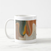 Mug Impression d'art abstrait rétro (Gauche)